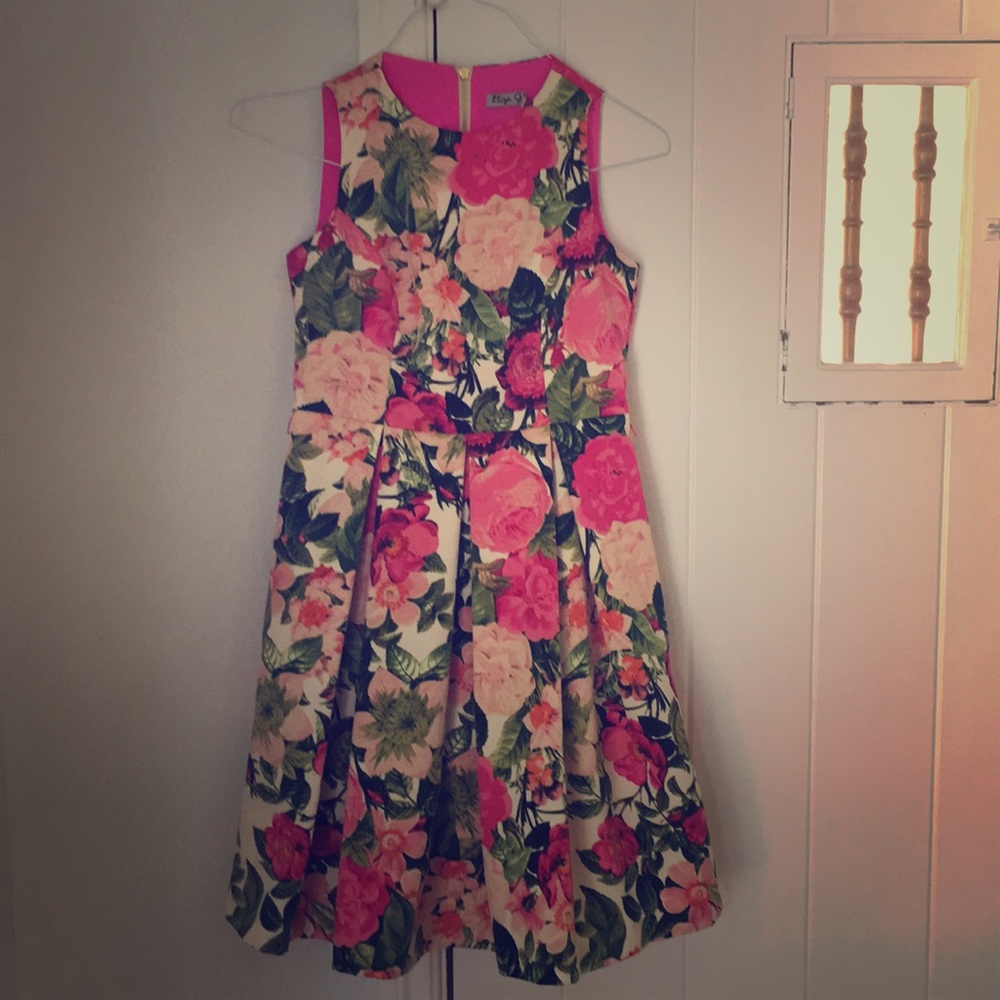 Beautiful girls floral dress by Eliza J.